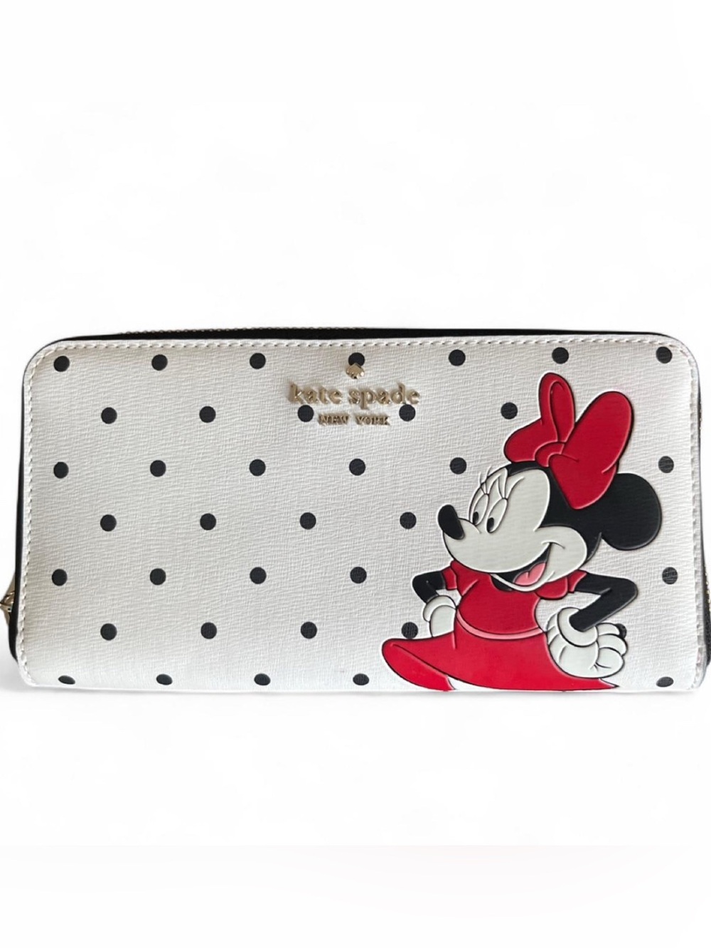 Kate Spade Kids' Minnie Mouse Polka Dot Wallet - White & Red